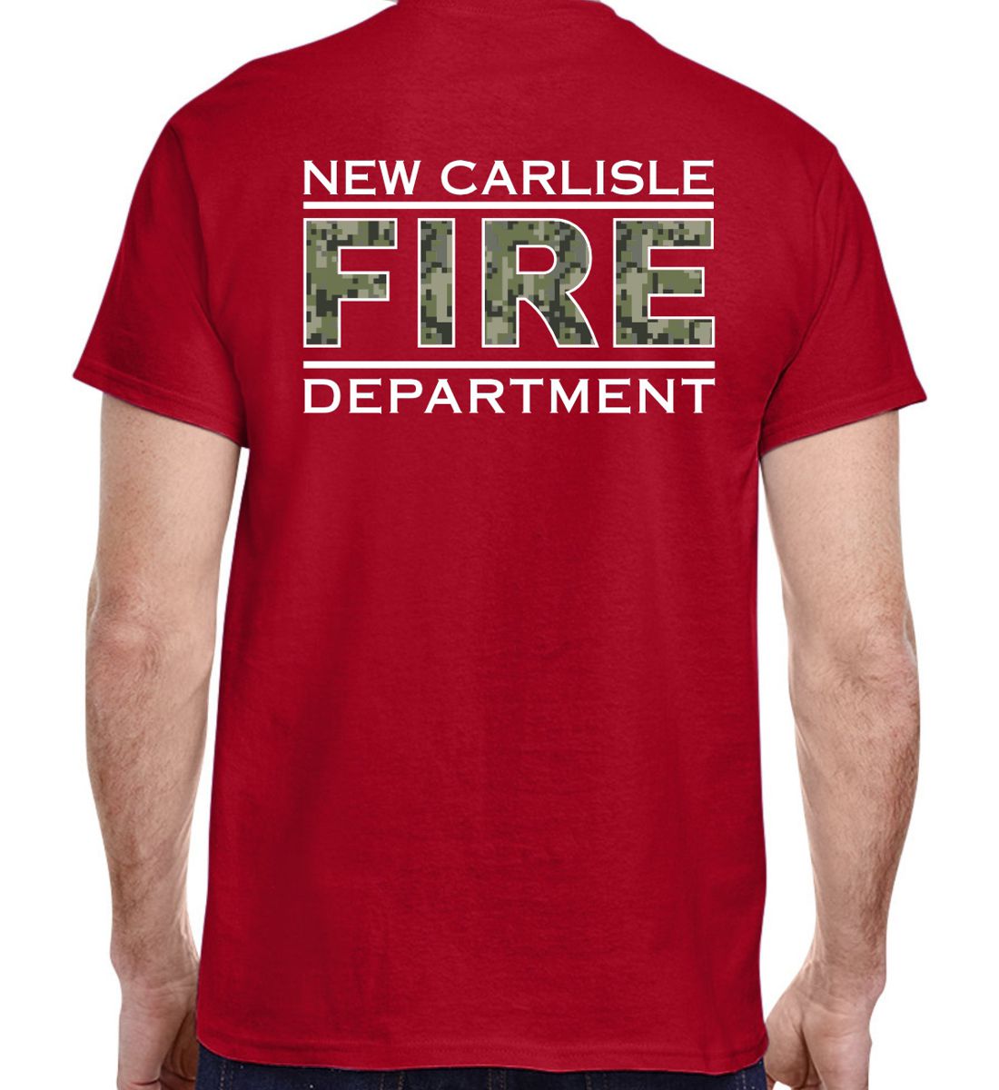 Red Short Sleeve T-Shirt (NCFD) - Image 2