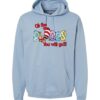 Stone Blue Softstyle Hoodie (Oh The places...)