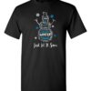 Black Short Sleeve Cotton T-Shirt (Let It Snow)