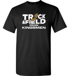 Black Short Sleeve T-Shirt (Kingsmen Track & Field Design B)