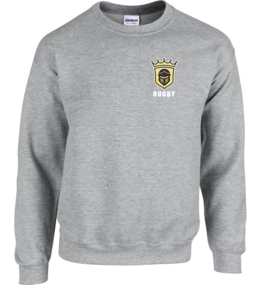 Sport Gray Crewneck Sweatshirt (Kingsmen Rugby Design B) - Image 2