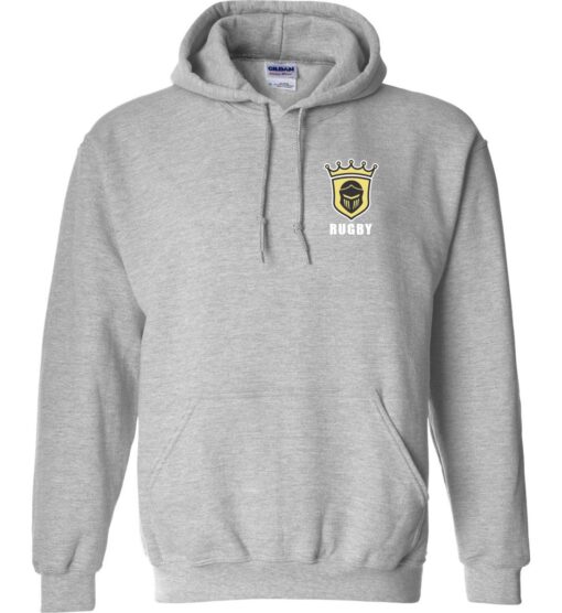 Black Hoodie (Kingsmen Rugby Design B) - Image 2