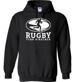 Black Hoodie (Kingsmen Rugby Design D)