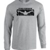 Sport Gray Long Sleeve T-Shirt (Kingsmen Swimming Design C)