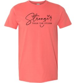 Coral Silk Softstyle T-Shirt (Faith & Encouragement Design I)