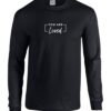 Black Long Sleeve T-Shirt (Faith & Encouragement Design J)
