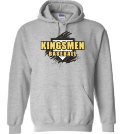 Sport Gray Hoodie (Kingsmen Baseball Design B)