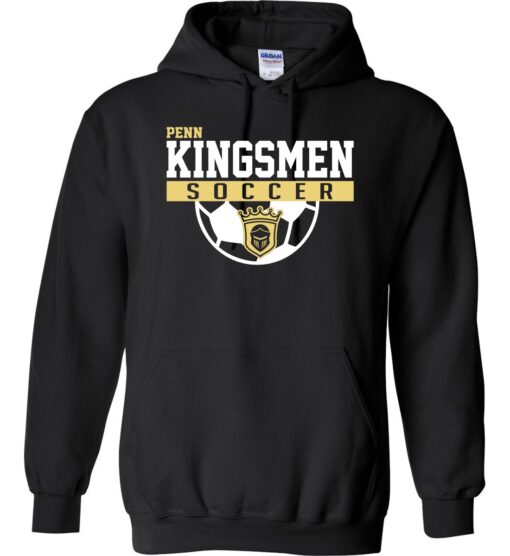Black Hoodie (Kingsmen Soccer Design A)