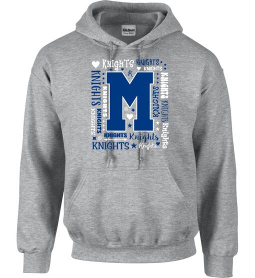 Sport Gray Hoodie (Moran Elementary Design A)