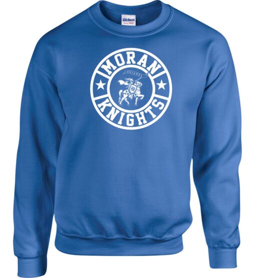 Royal Blue Crewneck Sweatshirt (Moran Elementary Design E)