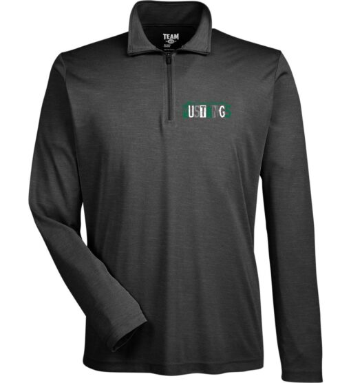 Black Performance Quarter-Zip (Mary Frank Staff Design A)