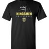 Black Short Sleeve T-Shirt (Kingsmen Volleyball Design A)