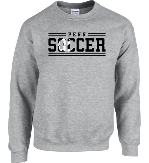 Sport Gray Crewneck Sweatshirt (Kingsmen Soccer Design E)