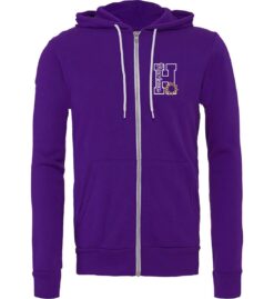 Purple Full-Zip Hoodie (Horizon Design A)