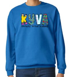Royal Blue Softstyle® Crewneck Sweatshirt (KYVA Design C)