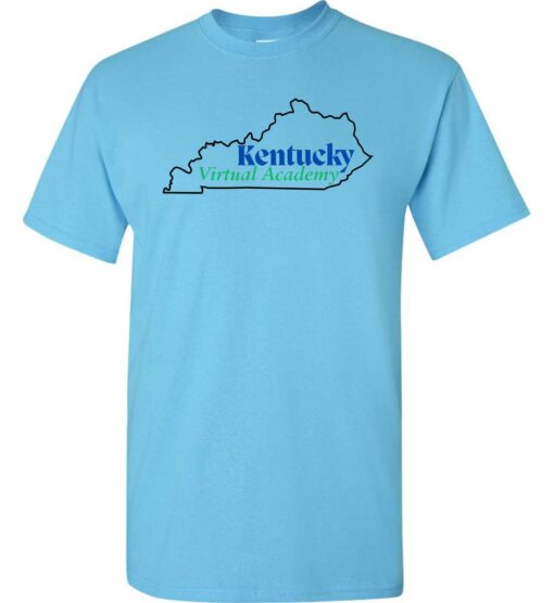 Sky Blue Short Sleeve T-Shirt (KYVA Design E)