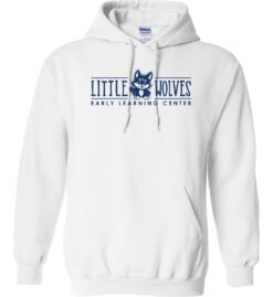 White Hoodie (Little Wolves Design C)