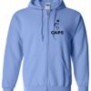 Carolina Blue Full-Zip Hoodie (CAPS Design C)