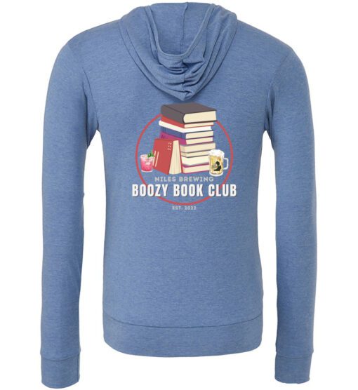 Royal Triblend Full-Zip Hoodie (Niles Brewery Book Club) - Image 2