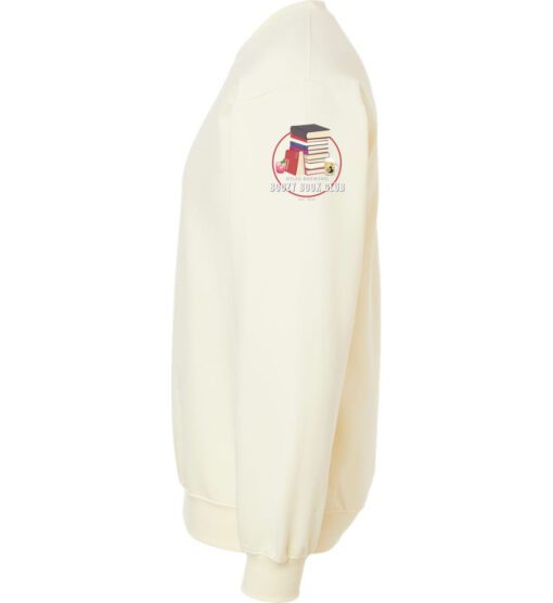 Off White Softstyle® Crewneck Sweatshirt (Niles Brewery Book Club) - Image 2