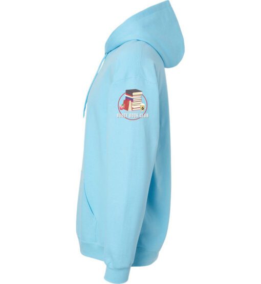 Sky Blue Softstyle® Hoodie (Niles Brewery Book Club) - Image 2