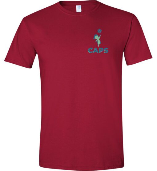 Cardinal Red Short Sleeve Softstyle® T-Shirt (CAPS Design B)