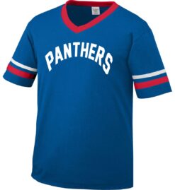Royal Blue w/Red + White Stripes Jersey (Madison Retro Throwback)