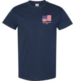Navy Blue Short Sleeve T-Shirt (PJC Lakes Poker Run)