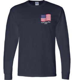 Navy Blue Long Sleeve T-Shirt (PJC Lakes Poker Run)