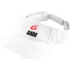 White Sport Twill Visor w/Red Logo (GABA)