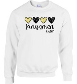 White Crewneck Sweatshirt (Penn Football Design B2)