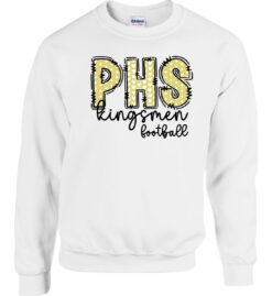 White Crewneck Sweatshirt (Penn Football Design F1)