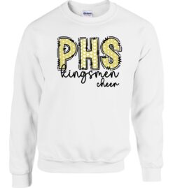 White Crewneck Sweatshirt (Penn Football Design F2)