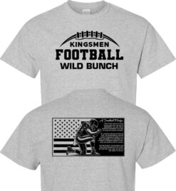 Sport Gray Short Sleeve T-Shirt (Penn Football Design H2)