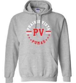 Sport Gray Hoodie (Prairie Vista Spirit Wear Design B)