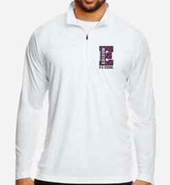 White Quarter-Zip (Edison K-8 School Design B)