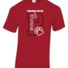 Red Short Sleeve T-Shirt (Prairie Vista Spirit Wear Design A)
