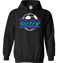 Black Hoodie (Covenant Christian Soccer Design A)