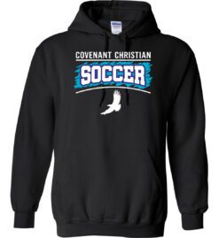 Black Hoodie (Covenant Christian Soccer Design B)