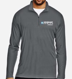 Men's Sport Graphite Performance Quarter-Zip (Covenant Christian Athletics)