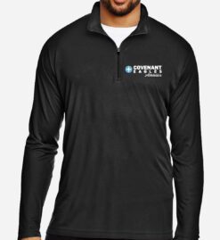 Men's Black Performance Quarter-Zip (Covenant Christian Athletics)