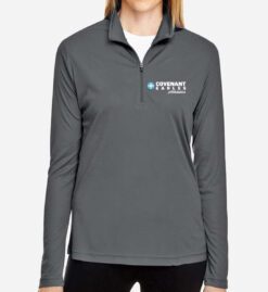 Women's Sport Graphite Performance Quarter-Zip (Covenant Christian Athletics)