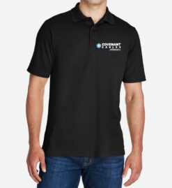 Men's Black Performance Polo (Covenant Christian Athletics)