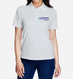 Women's Platinum Performance Polo (Covenant Christian Athletics)