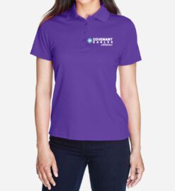Women's Purple Performance Polo (Covenant Christian Athletics)