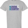 Sport Gray Short Sleeve T-Shirt (Covenant Christian Cross Country Design A)