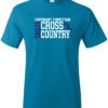 Teal Short Sleeve T-Shirt (Covenant Christian Cross Country Design A)