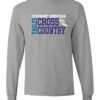 Sport Gray Long Sleeve T-Shirt (Covenant Christian Cross Country Design A)
