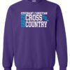 Purple Crewneck Sweatshirt (Covenant Christian Cross Country Design A)