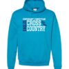 Teal Hoodie (Covenant Christian Cross Country Design A)